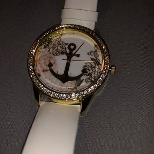 Sailor Jane Anchor Ladies Rhinestone Watch
